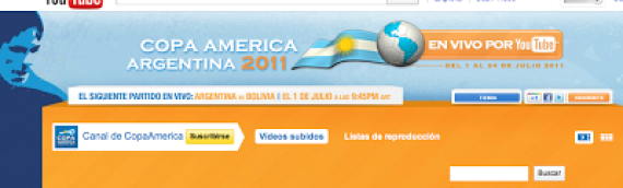 Youtube transmitira la copa america en vivo