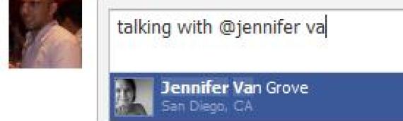 facebook permite mencionar a contactos como en twitter con @